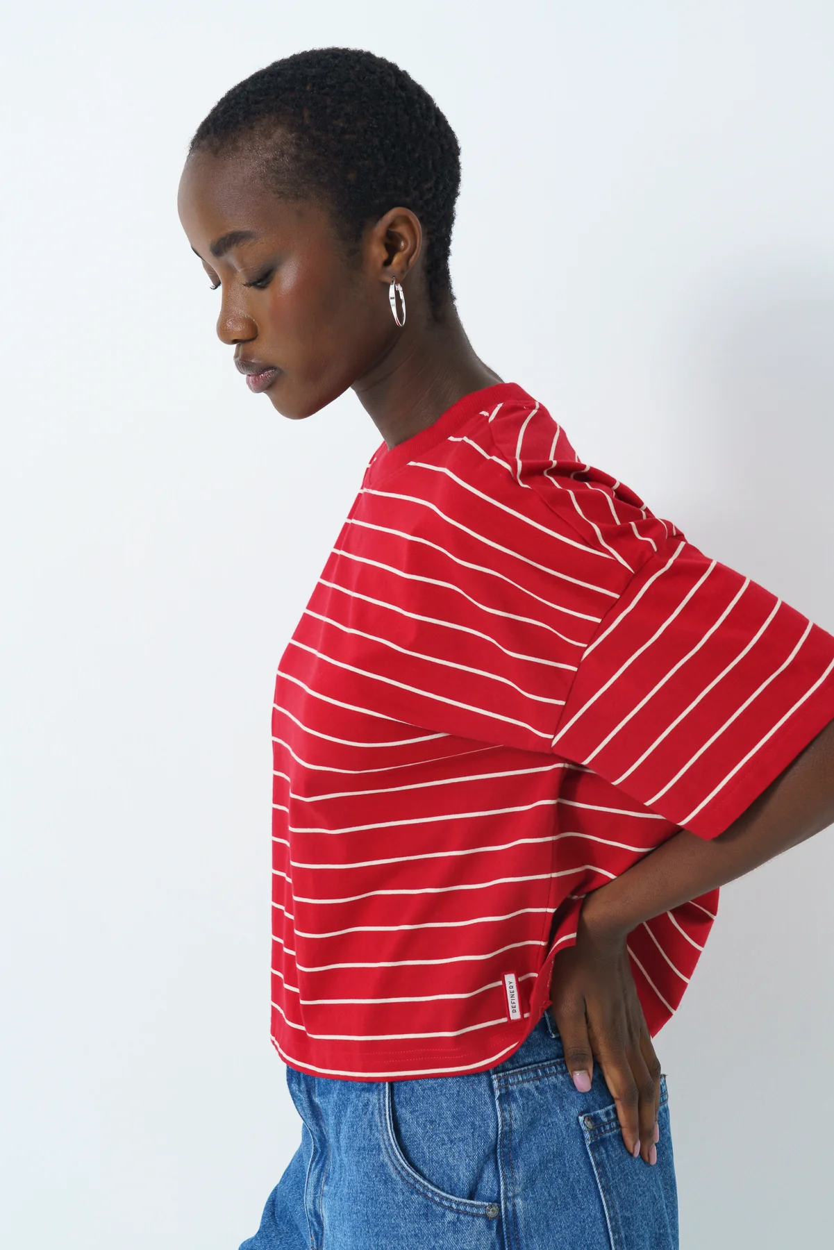 Stripe Boxy T-Shirt - Image 4