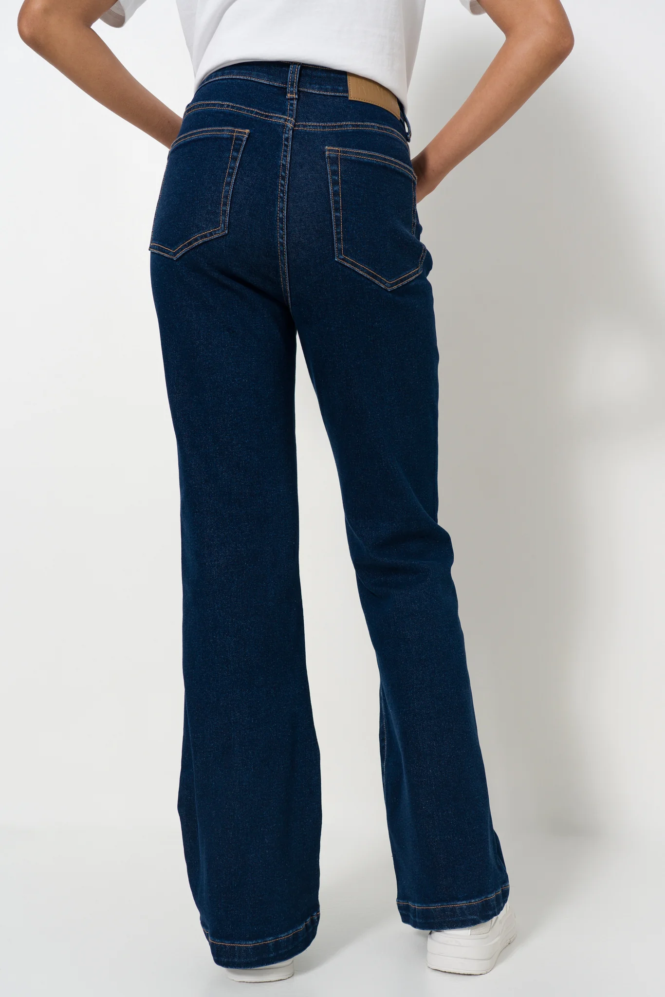 Flare Leg Hi Rise Denim - Image 4