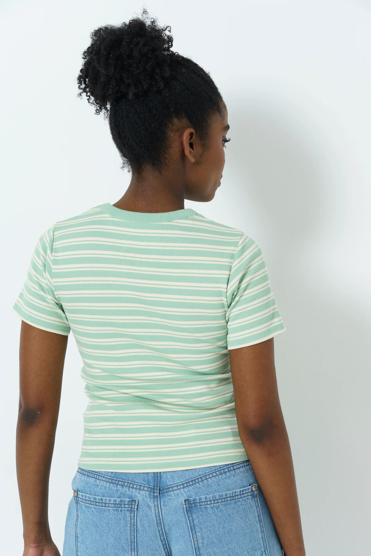 Ribbed Stripe T-Shirt - Image 3