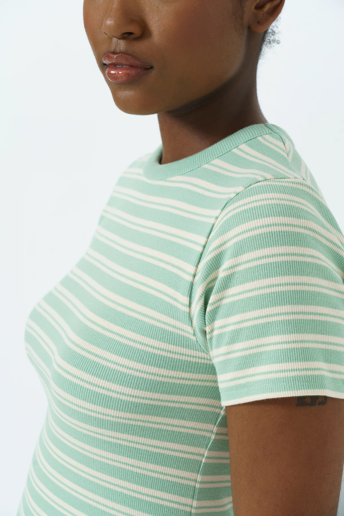 Ribbed Stripe T-Shirt - Image 4