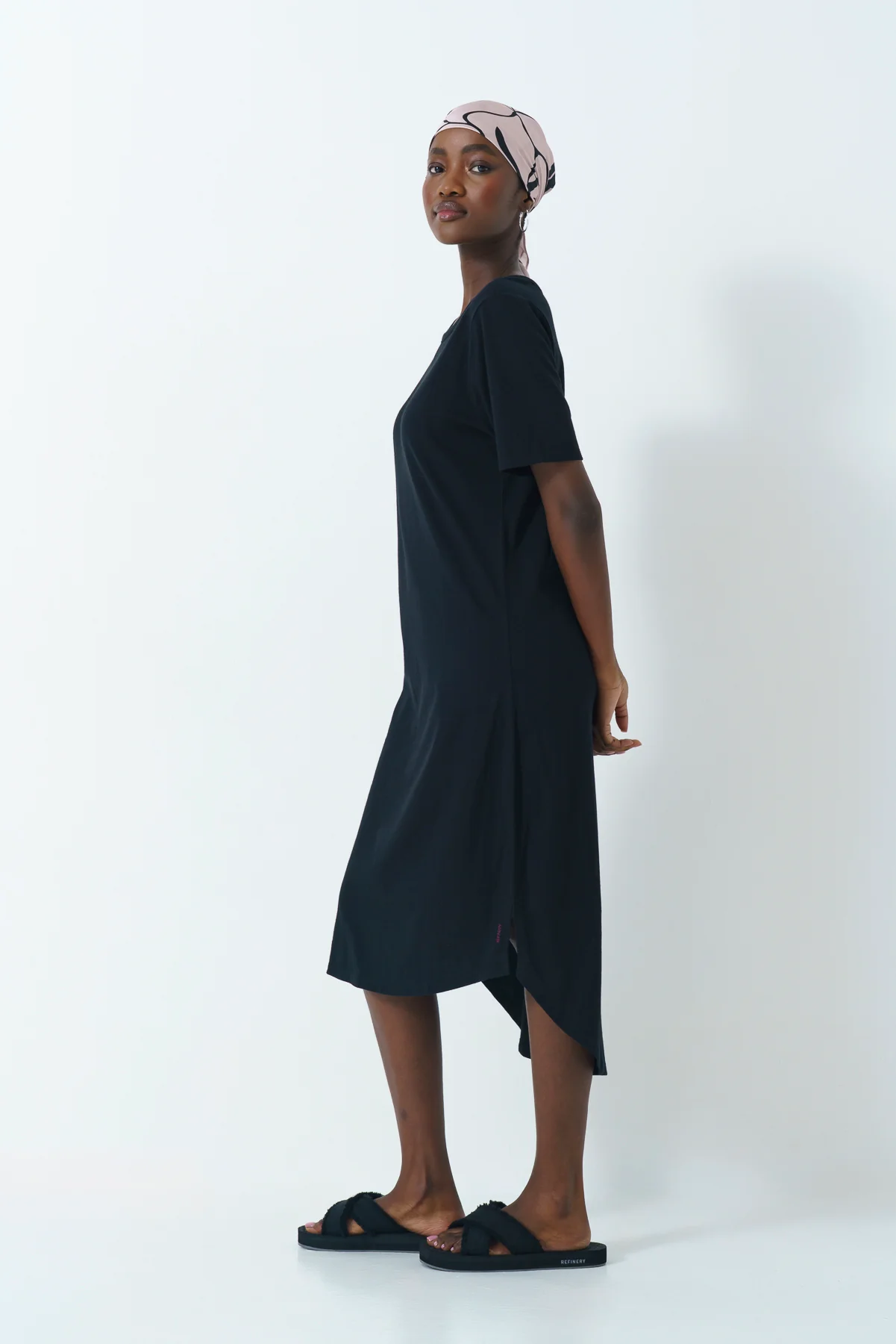 Scoop Hem Dress - Image 4